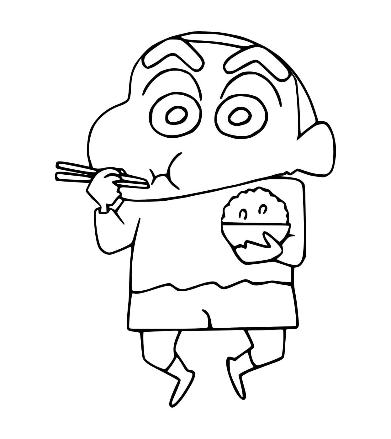 Cậu Bé Shin Ăn Cơm