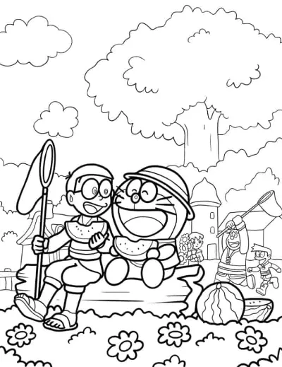 Doraemon, Nobita Ăn Dưa