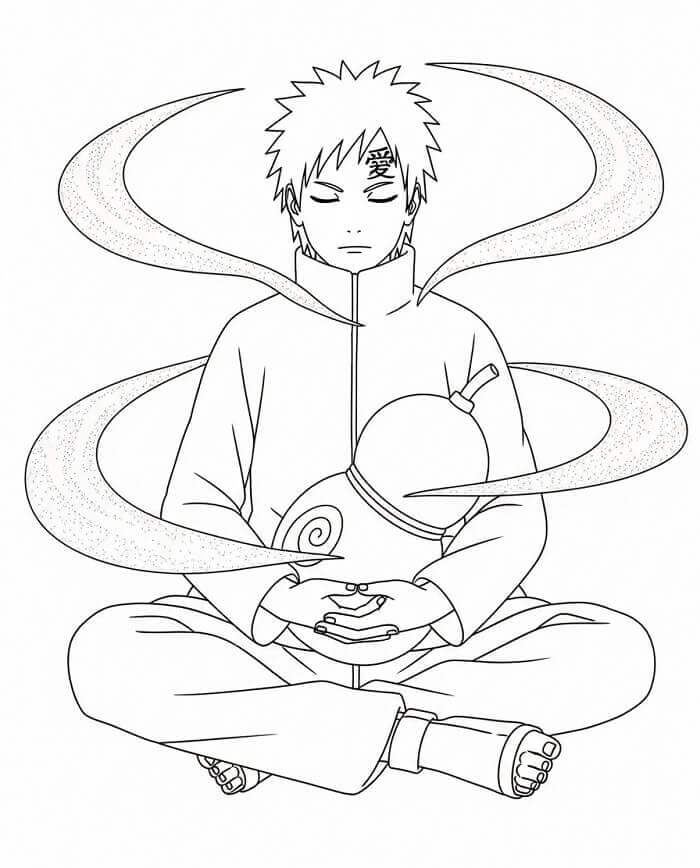 Gaara ngồi Thiền