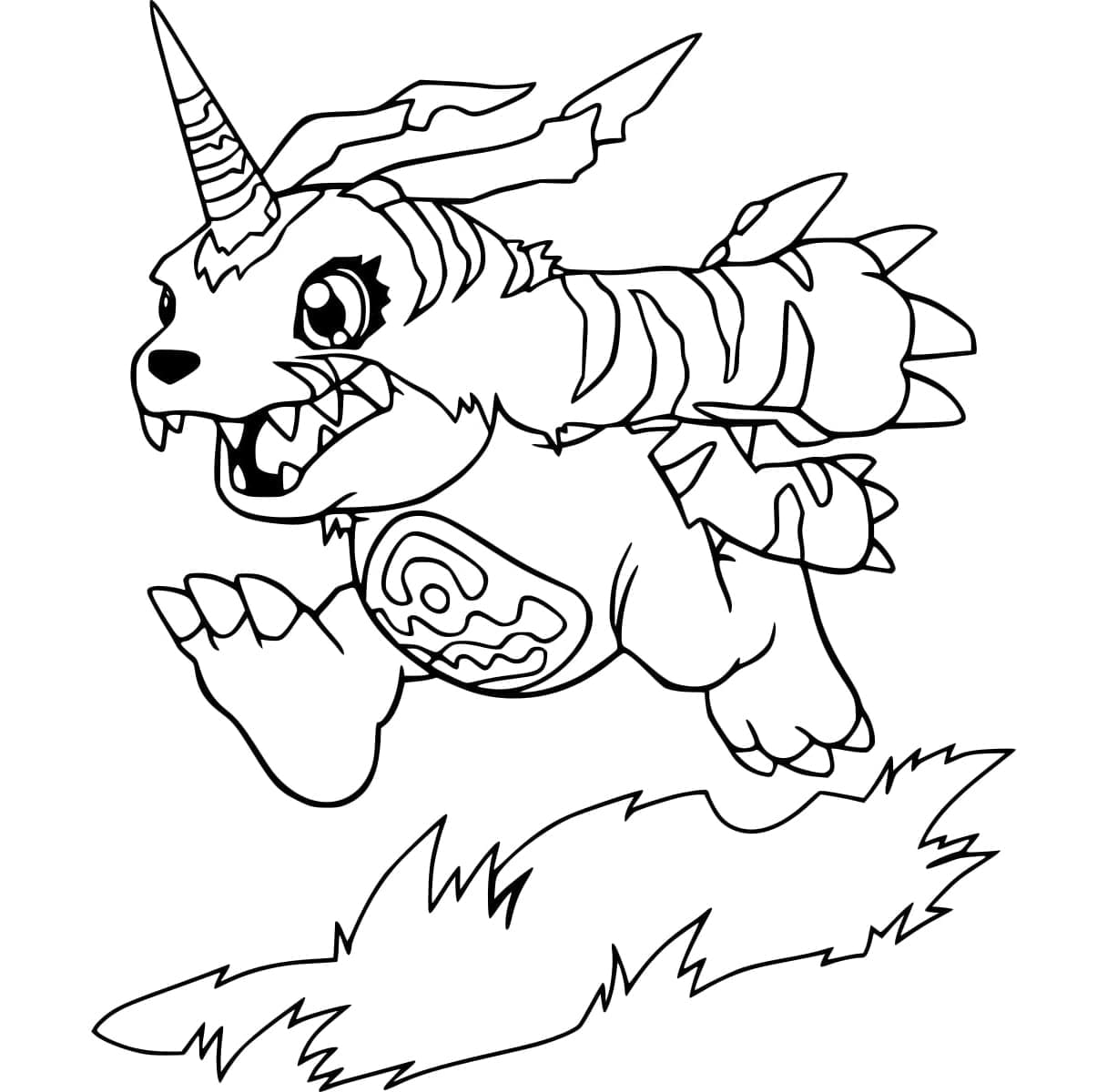 Gabumon Đang Chạy