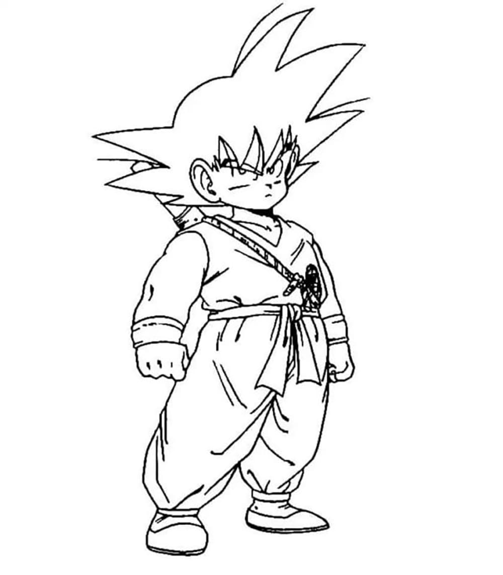 Goku Nhỏ Bé Nghiêm Túc
