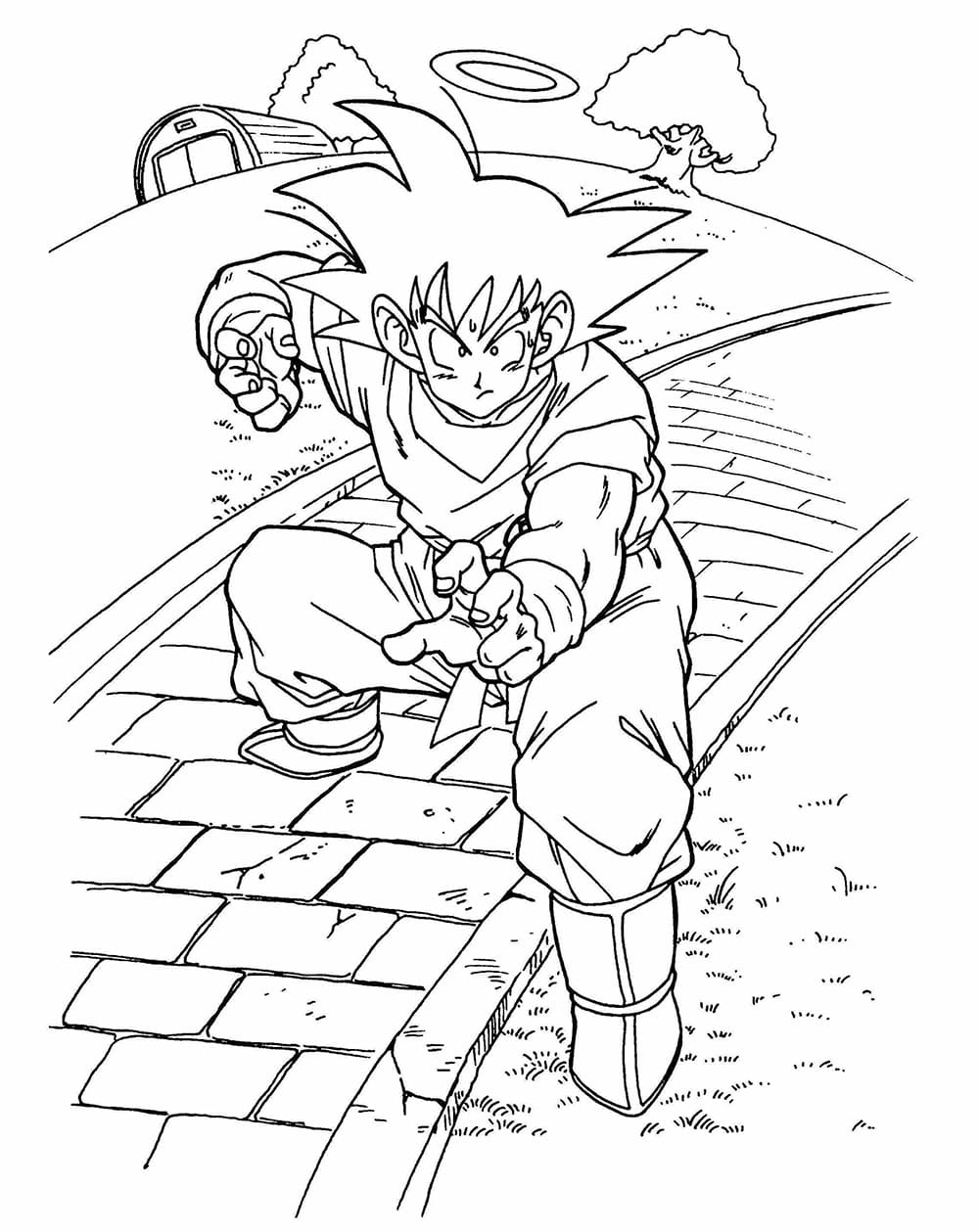 Goku Tập Luyện