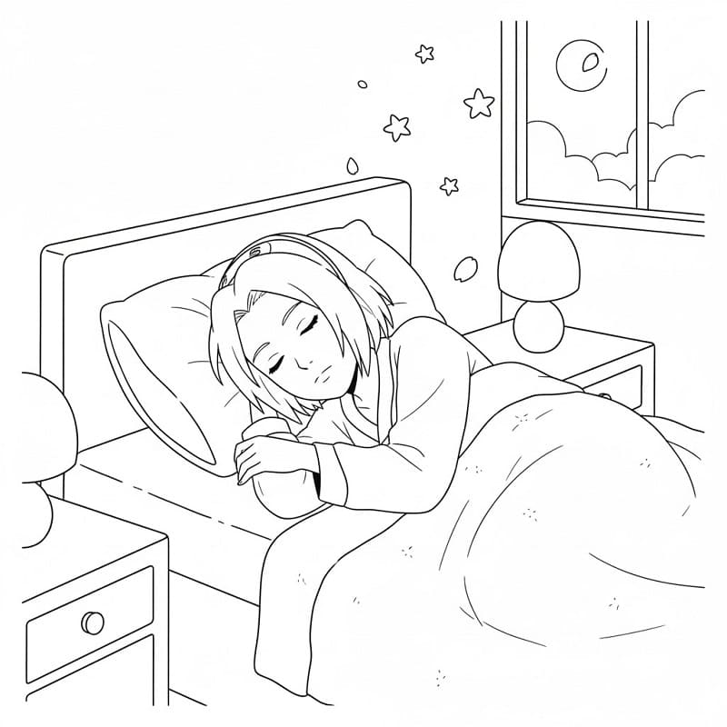 Haruno Sakura Đang Ngủ