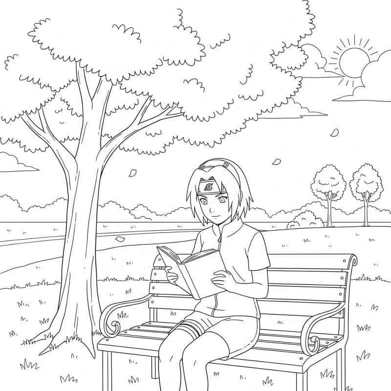 Haruno Sakura Đọc Sách