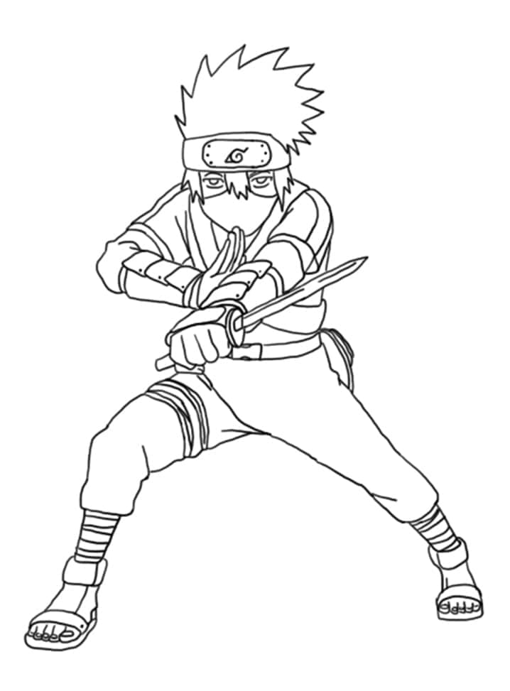 Hatake Kakashi Cầm Kiếm