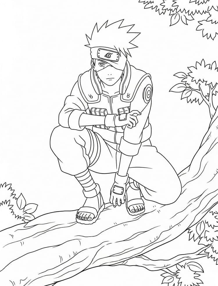 Hatake Kakashi Trên Cây