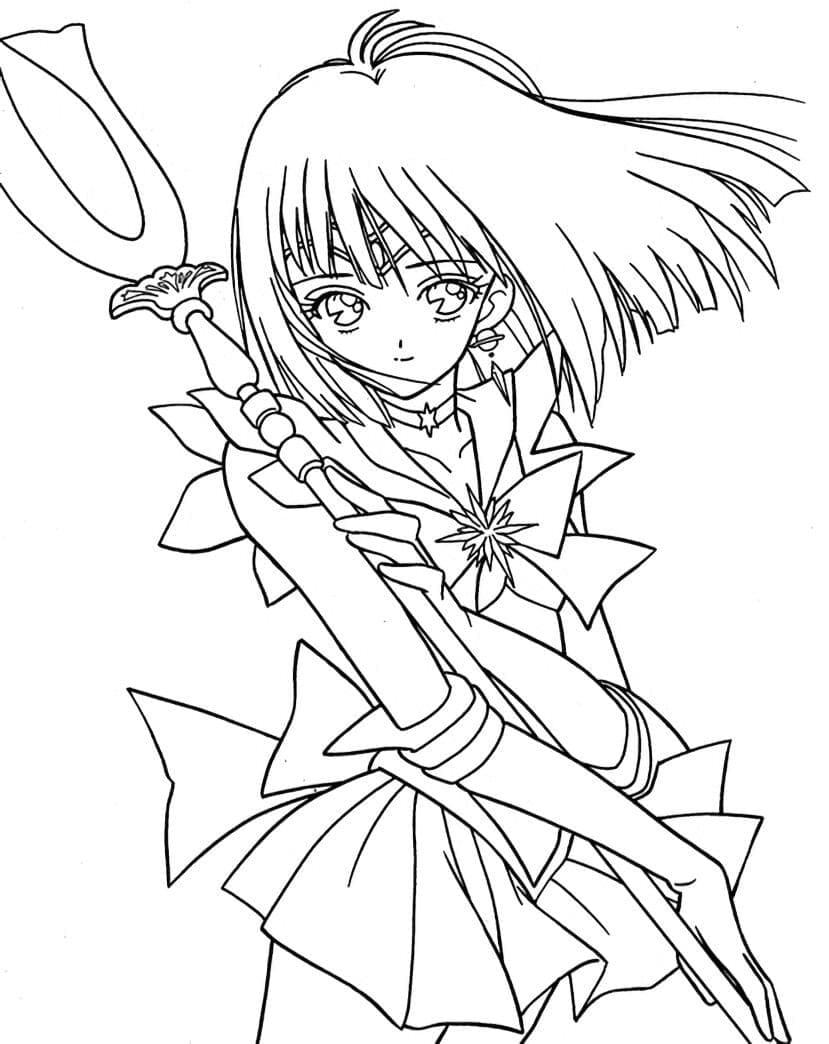 Hotaru Tomoe Cầm Vũ Khí