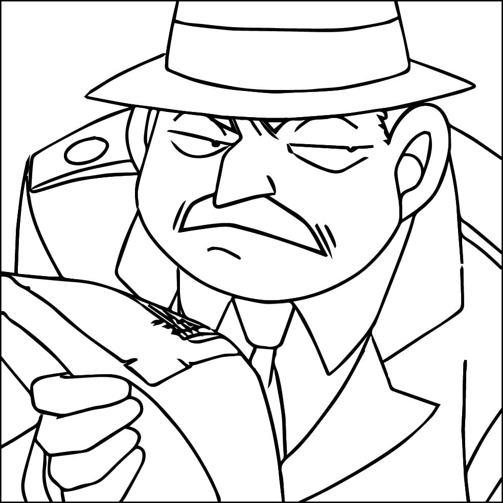 Juzo Megure Trong Anime Conan