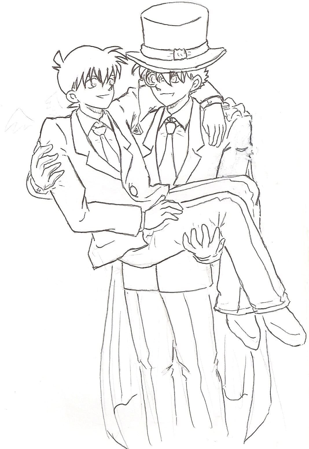 Kaito Kid và Shinichi