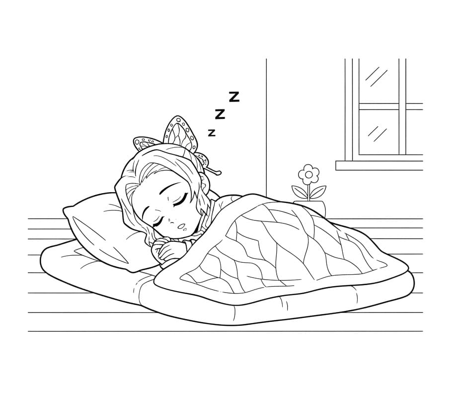 Kanao Tsuyuri Đang Ngủ