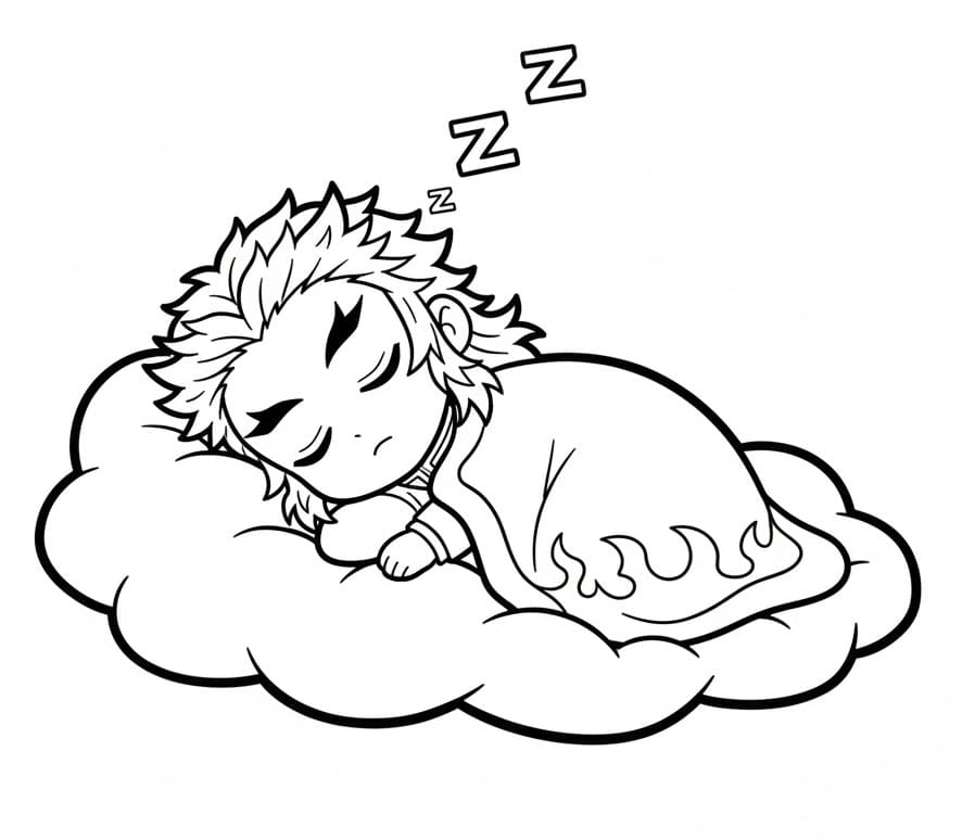 Kyojuro Rengoku Đang Ngủ