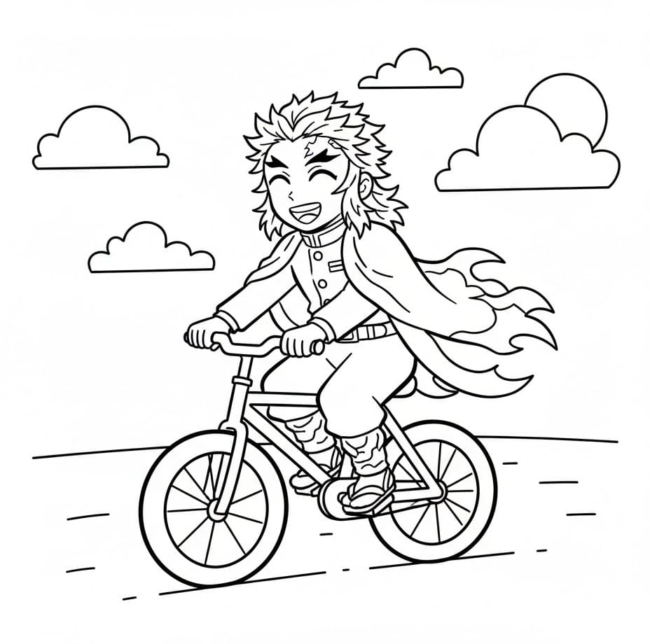 Kyojuro Rengoku Đi Xe Đạp