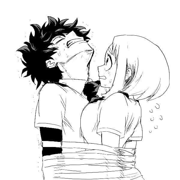 Midoriya và Ochaco Uraraka