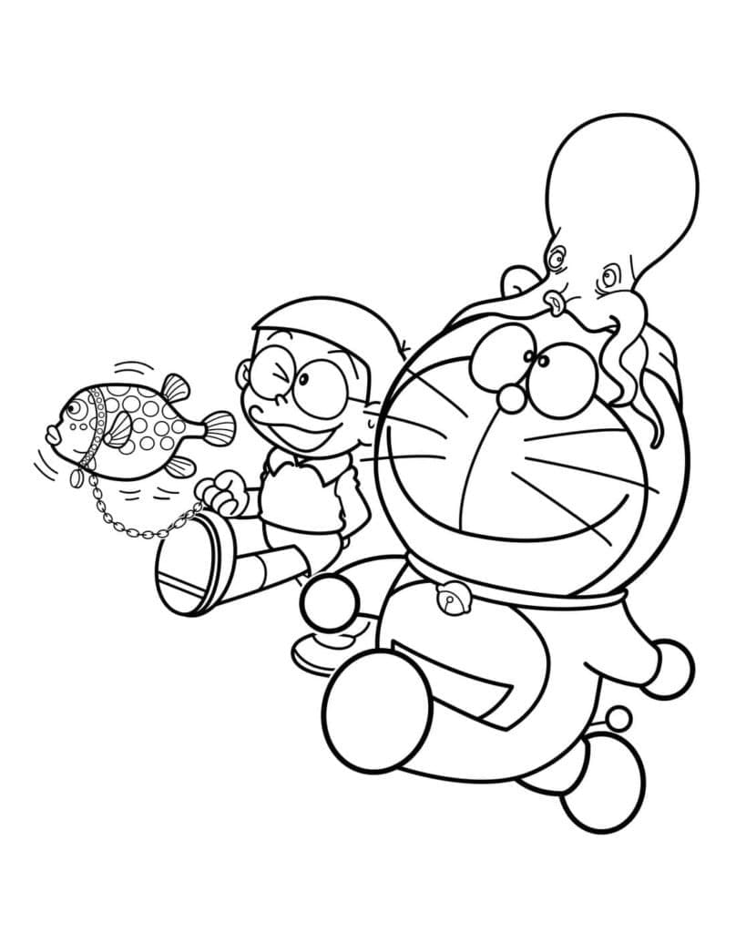 Nobita Và Chú Mực Trên Doraemon