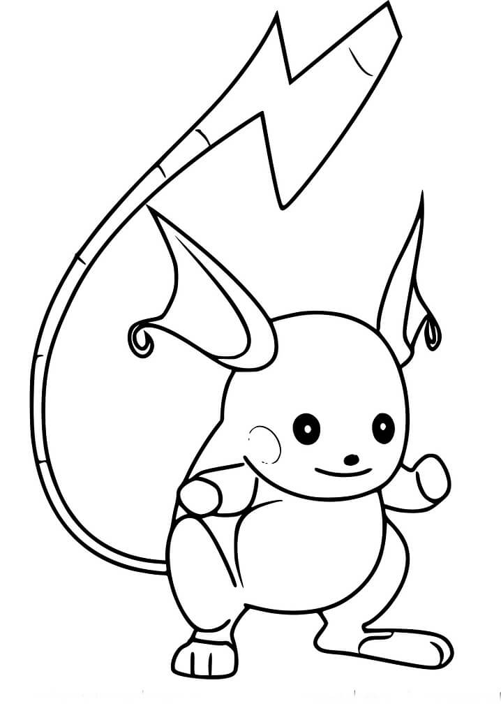 Pokemon Raichu Mỉm Cười