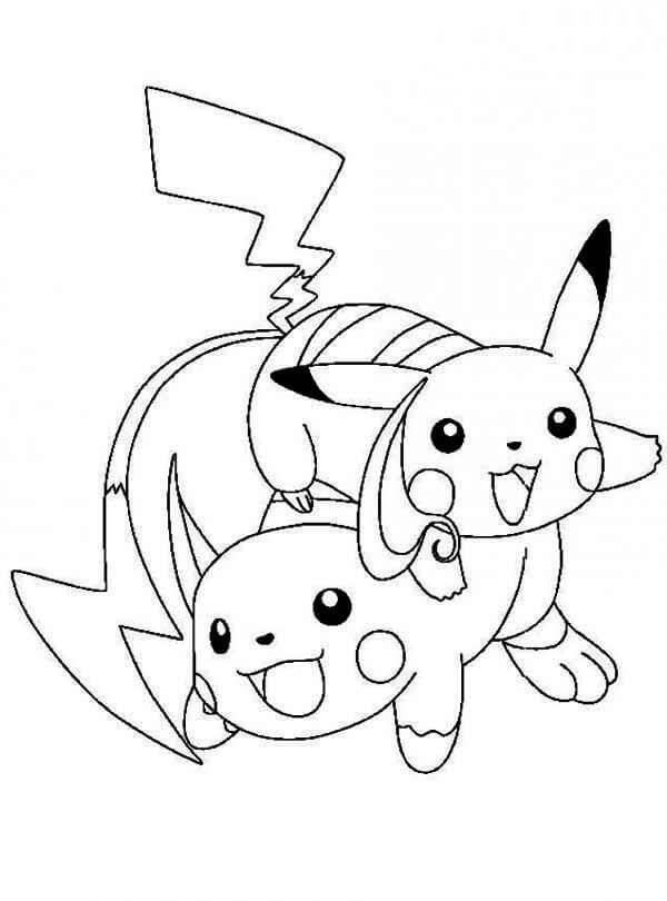 Raichu và Pikachu