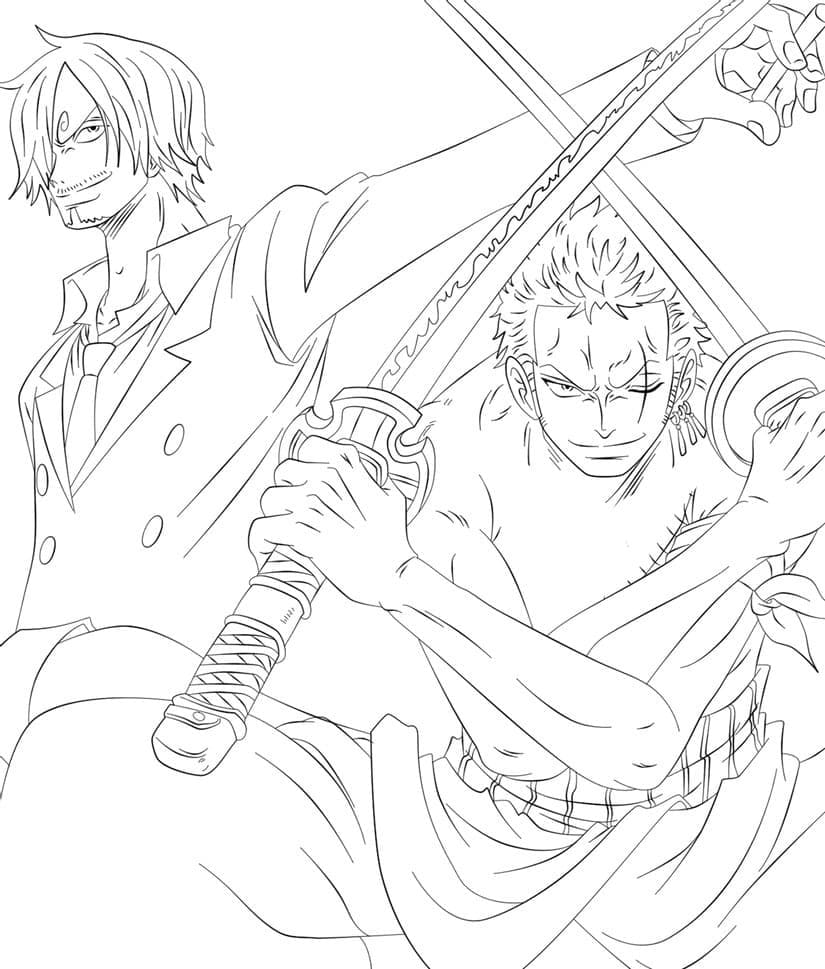 Sanji và Roronoa Zoro