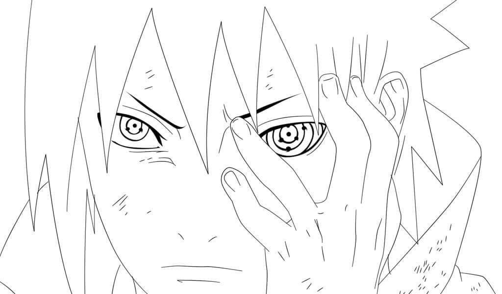 Sasuke Sử Dụng Sharingan
