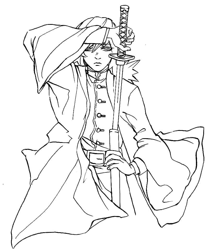 Tomioka Giyu Rút Kiếm