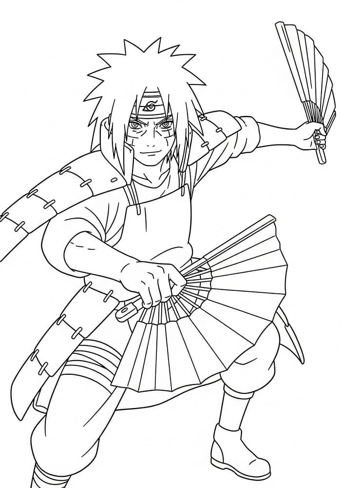 Uchiha Madara Múa Quạt