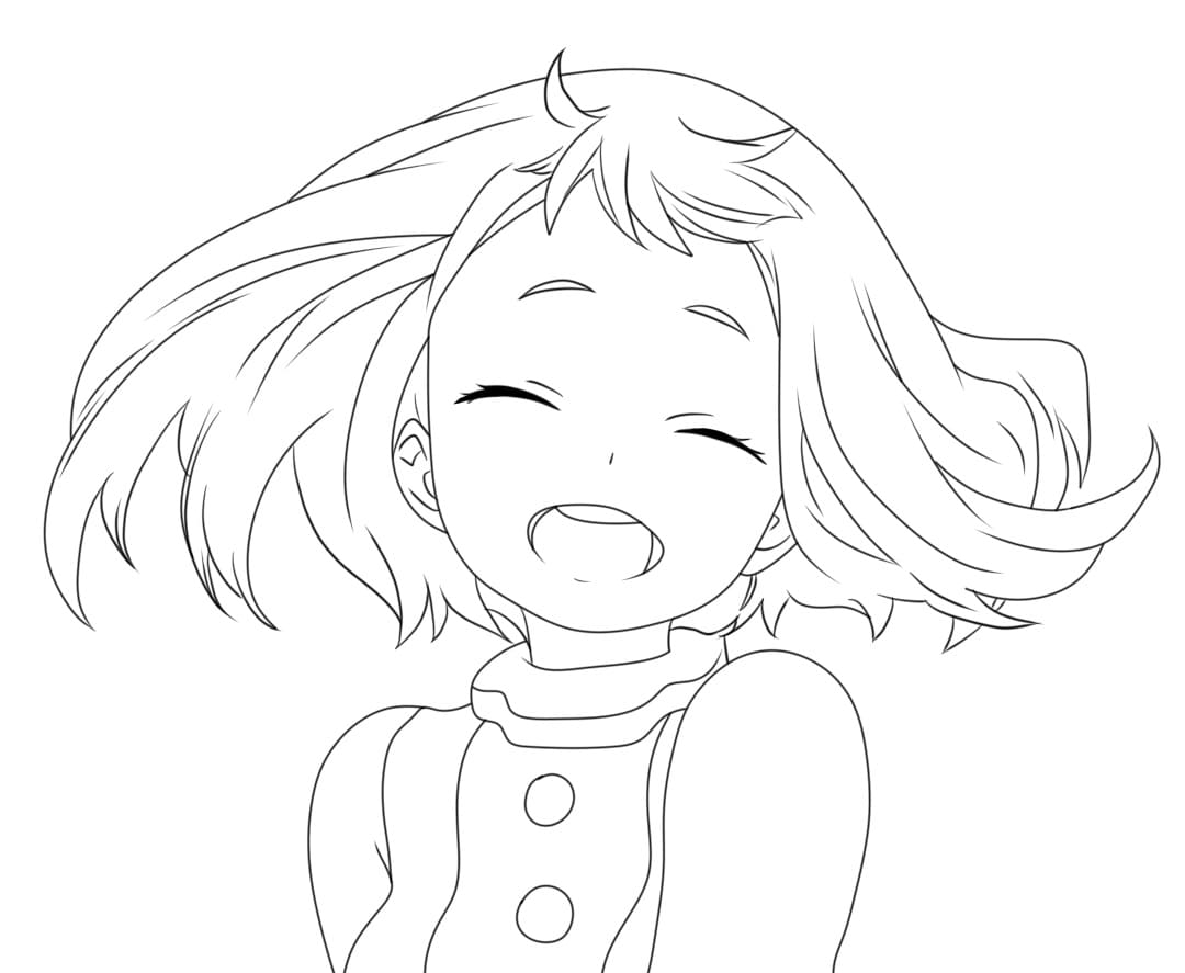 Uraraka Ochaco Vui vẻ