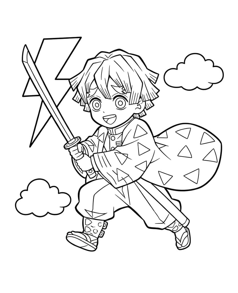 Zenitsu Cầm Kiếm