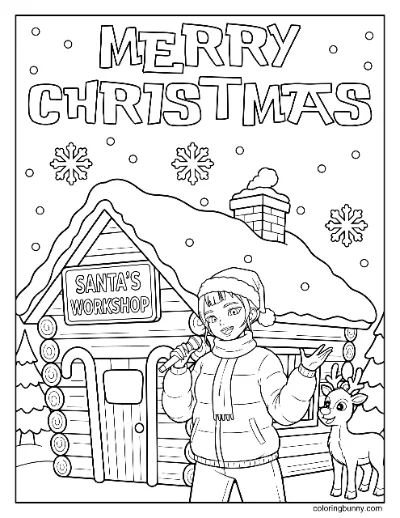 Trang Tô Màu Giáng Sinh Của Zoey Tại Bắc Cực KPop Thợ Săn Quỷ