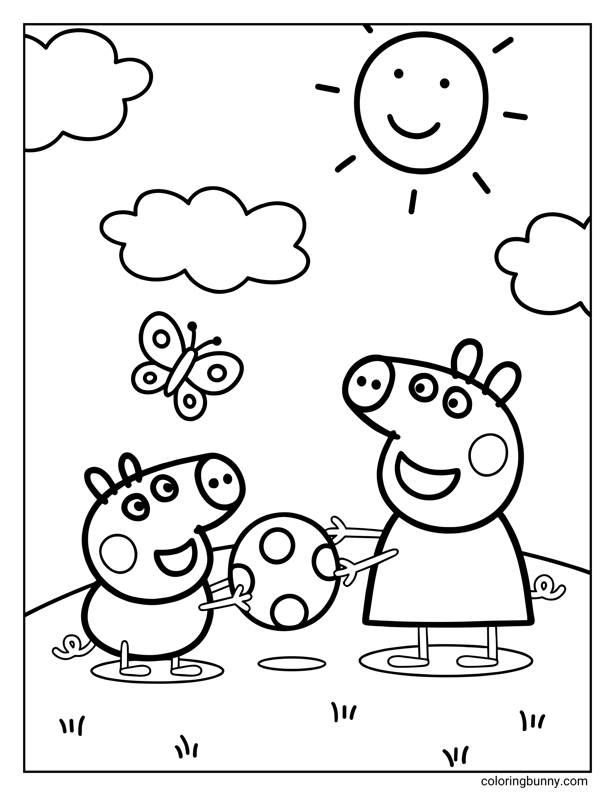 Peppa Pig và George Chơi Đùa