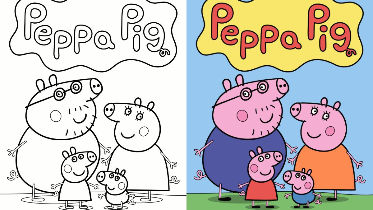 Trang Tô Màu Peppa Pig 1