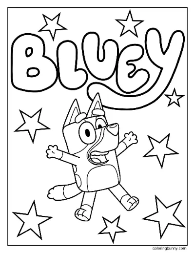 Trang Tô Màu Bluey