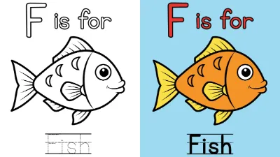 Trang Tô Màu Chữ F