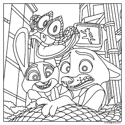 Trang Tô Màu Zootopia