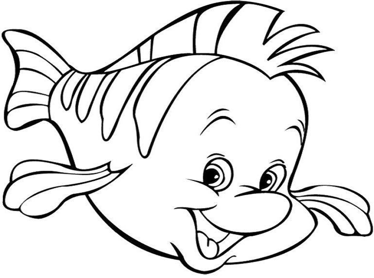 con cá flounder vui vẻ