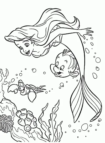 công chúa ariel vui tươi