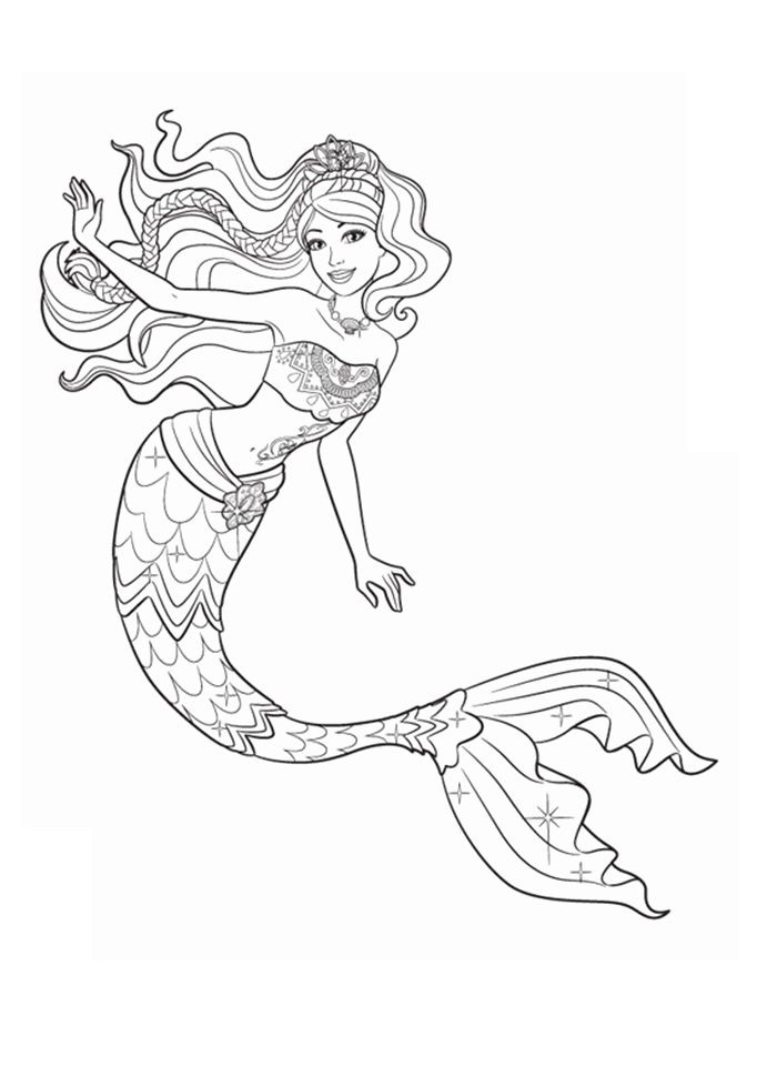 công chúa người cá barbie