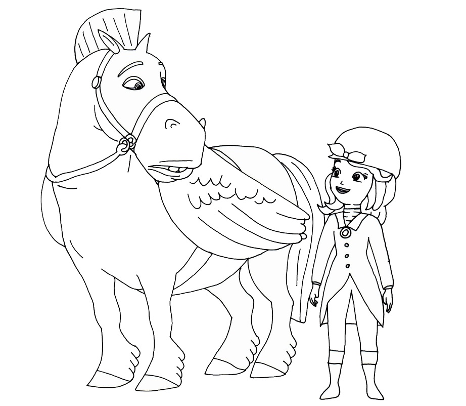 công chúa sofia cưỡi ngựa