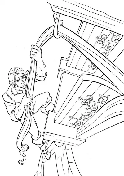 flynn đang leo lên tòa nhà