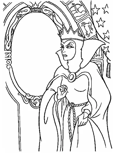 hoàng hậu bên gương thần