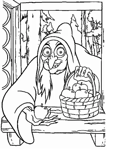 phù thủy và giỏ táo