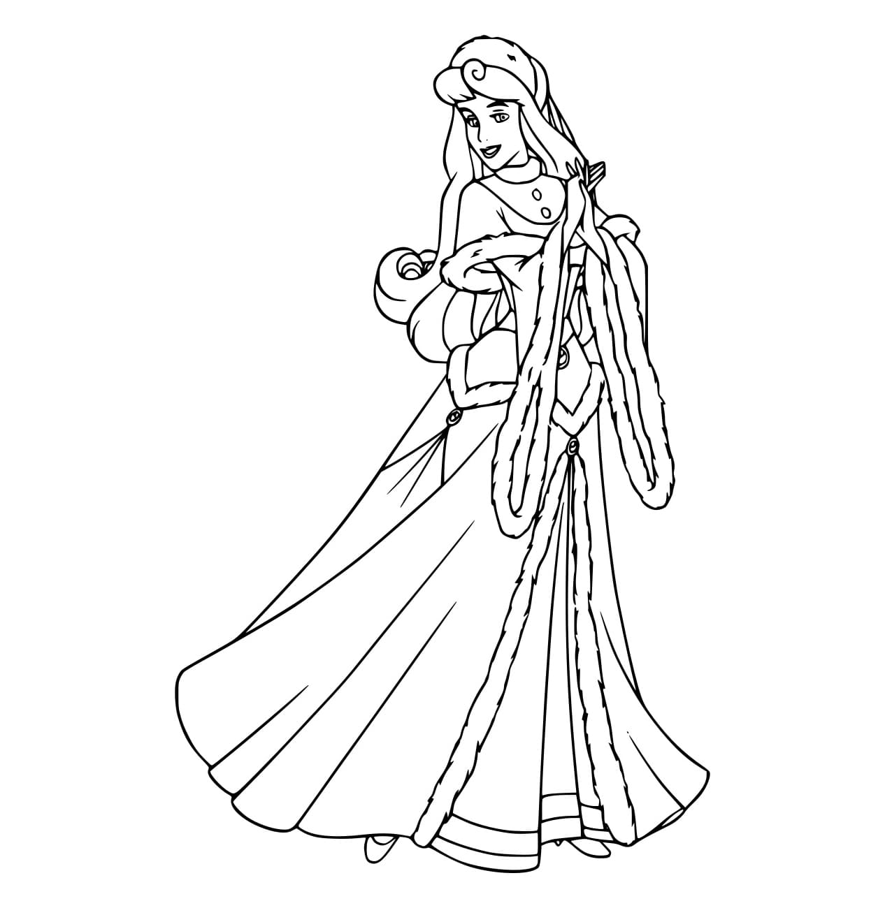 Aurora Mặc Váy Mùa Đông