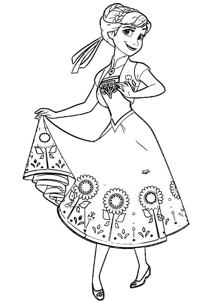 Công Chúa Anna Trong Bộ Váy Đẹp