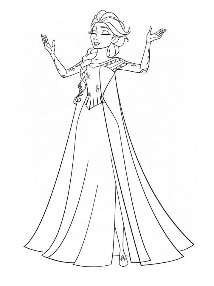 Công Chúa Elsa Vui Vẻ