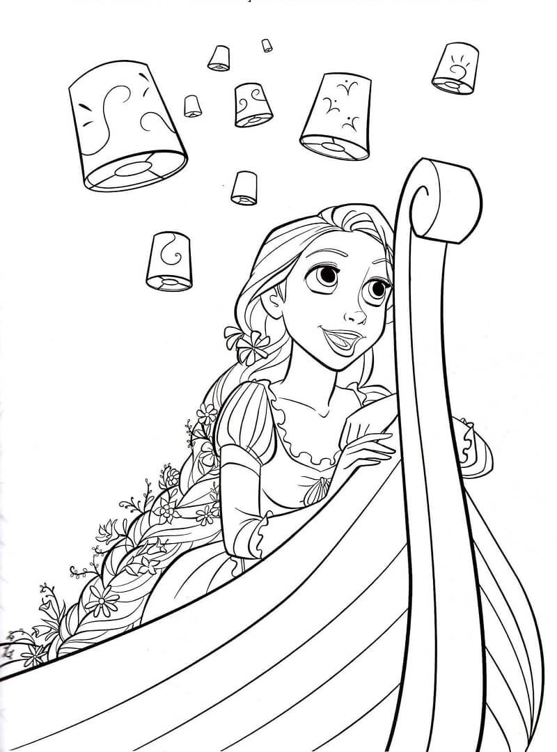 Công Chúa Rapunzel Trên Thuyền