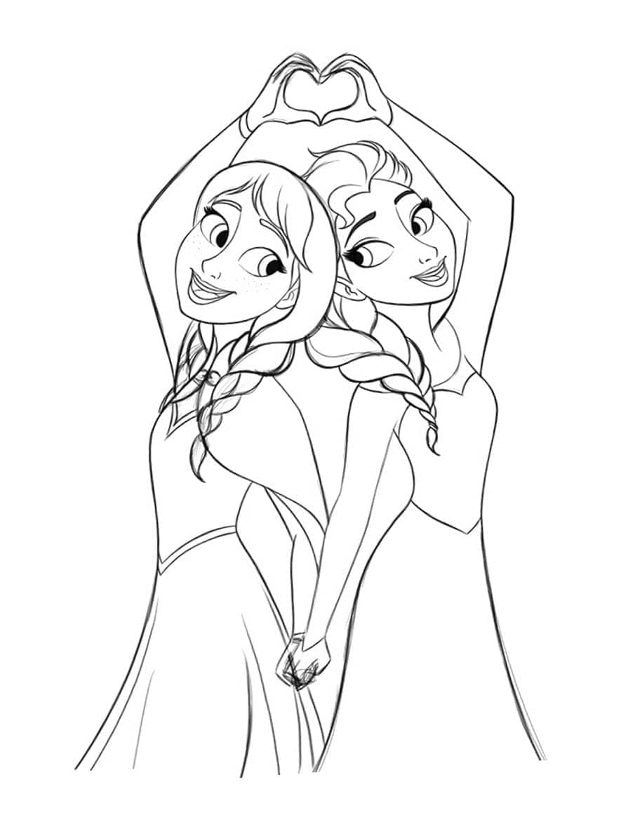 Elsa và Anna Thân Thiết