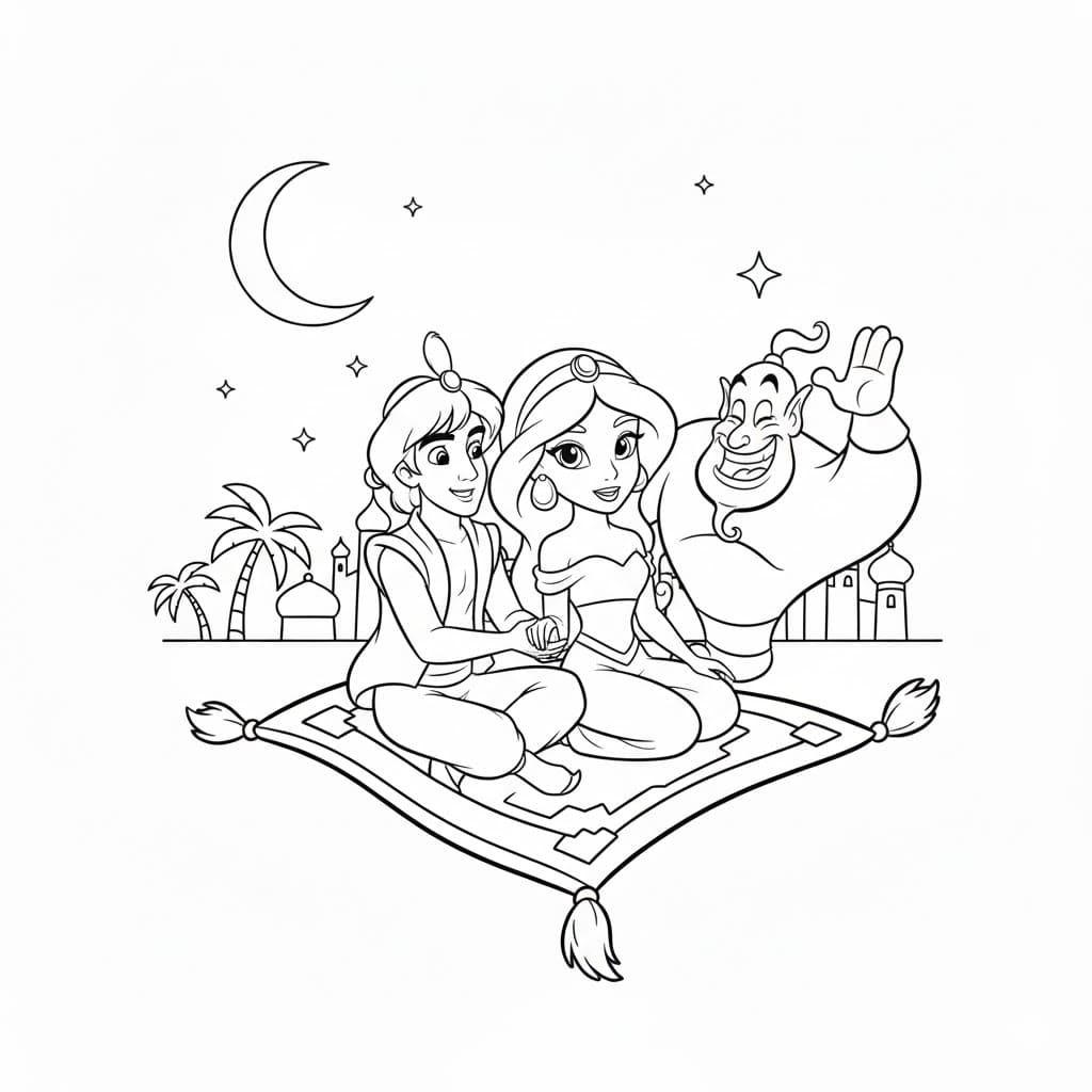 Tô Màu Công Chúa Jasmine