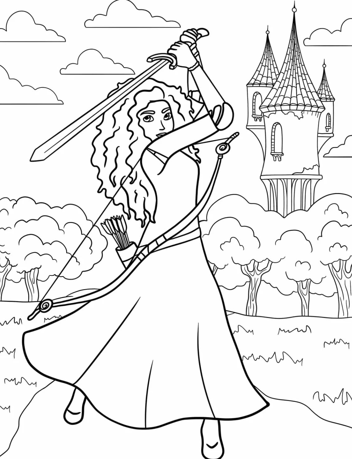 Merida Với Thanh Kiếm