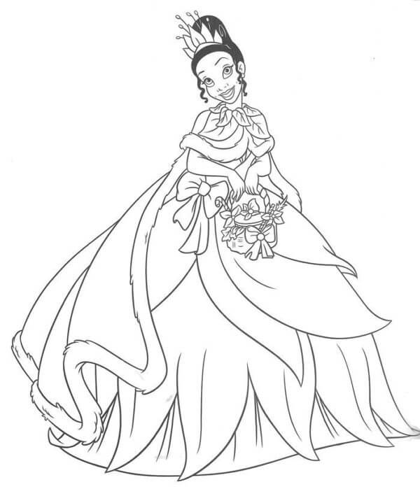 Tiana Cầm Giỏ Hoa