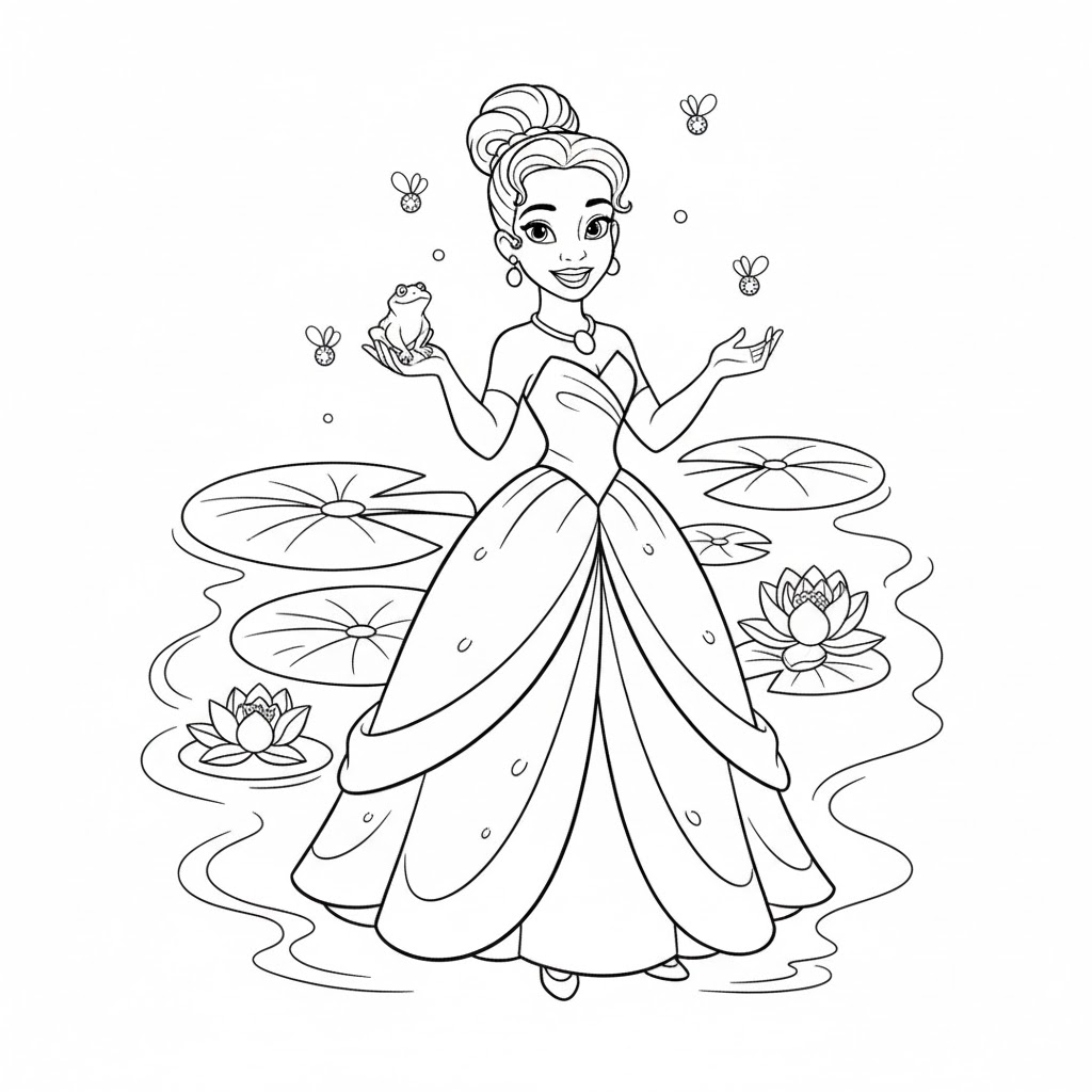 Tô Màu Công Chúa Tiana