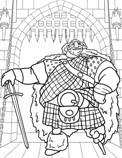 Vua Angus Trong Công Chúa Tóc Xù