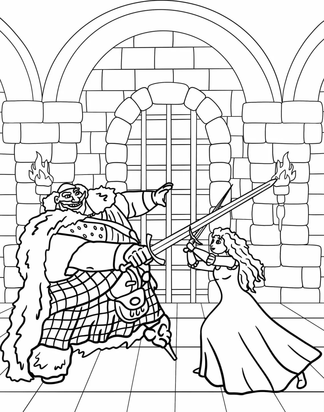 Tô Màu Công Chúa Tóc Xù